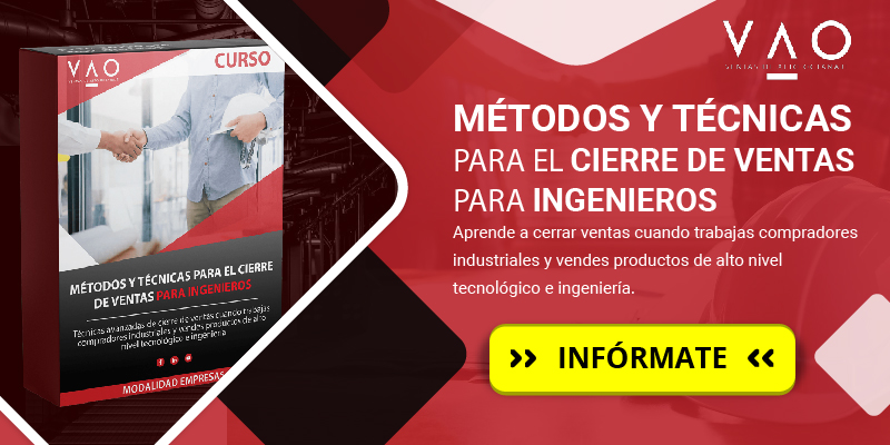 Curso: Métodos y Técnicas para el Cierre de Ventas para Ingenieros
